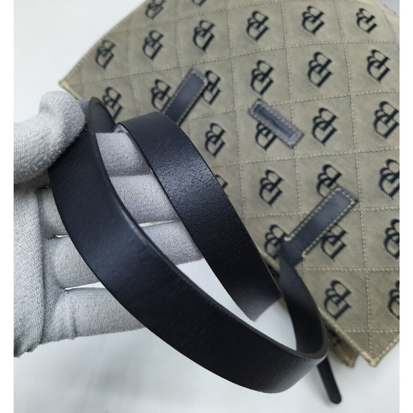 Dooney & Bourke Black Canvas DB Printed Double Handle Tote Bag - Picture 6 of 16